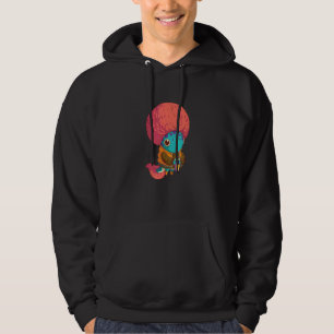 Veste À Capuche Axolotl Kid Avec Une Coupe De Cheveux Afro Rose Bo