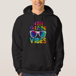 Veste À Capuche Back To School 4th Grade Vibes Shirt First Day Tea