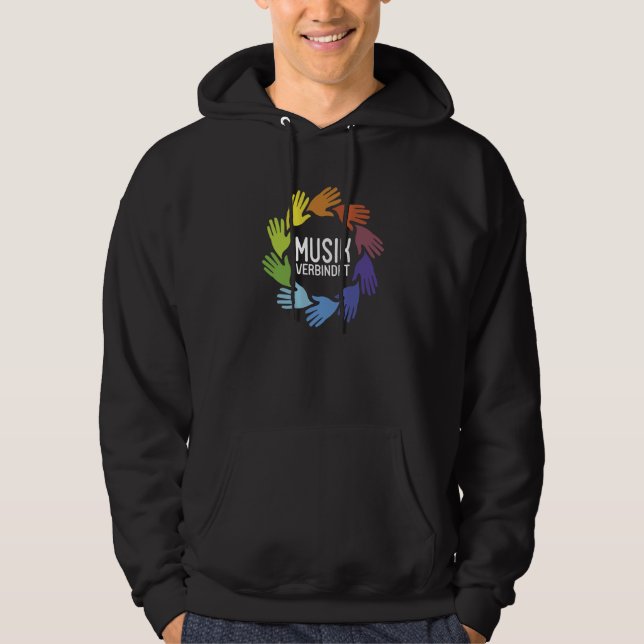 Veste À Capuche Backprint Music connects (Devant)