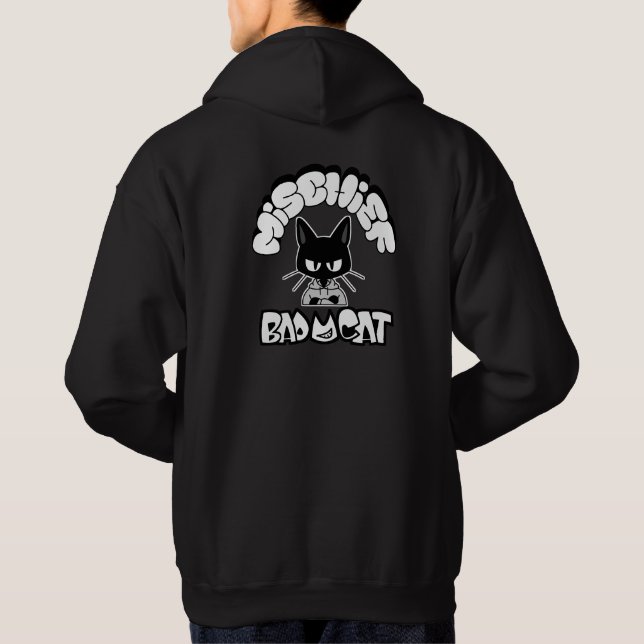 Veste À Capuche BAD CAT SERIES – Street Rebel Cat (Dos)