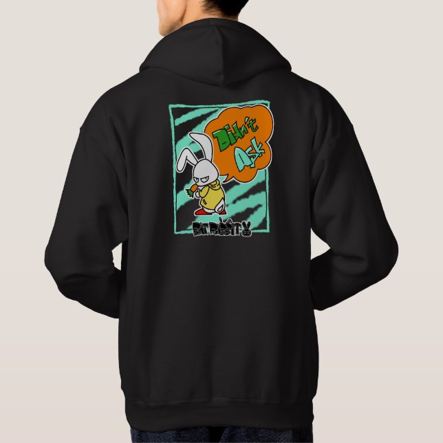 Veste À Capuche BAD RABBIT SERIES – Deadpan Bunny Attitude Tees (Dos)