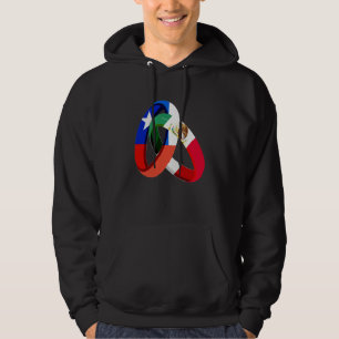 Veste À Capuche Bague de mariage de noces de drapeau du Chili cult