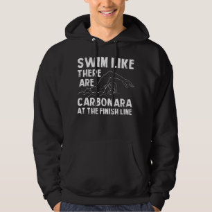 Veste À Capuche Baignade comme il ya Carbonara Funny Humour S
