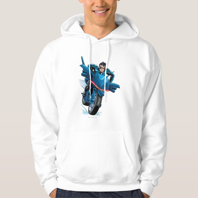 Veste À Capuche Balades nocturnes à vélo (Devant)