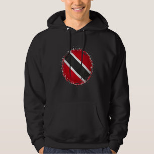 Veste À Capuche Balle de cricket artistique de Trinité avec drapea