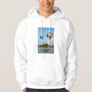 Veste À Capuche Ballons à air chaud au-dessus d'un lac, Nouvelle-Z