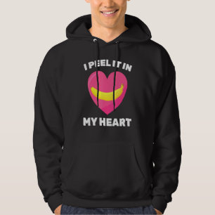 Veste À Capuche Banane Je L'Épluche Dans Mon Coeur Végétarien Végé