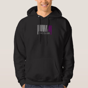 Veste À Capuche Barcode Asexuel Pride Chicago Illinois mignonne Ac