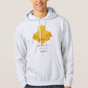 Veste À Capuche Bars d'or - Citation d'investisseur sans crainte -