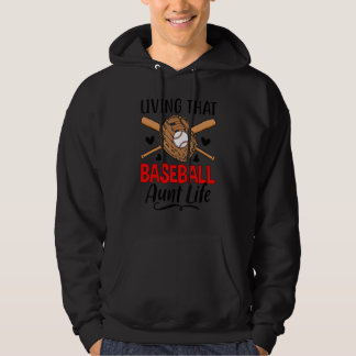 Veste À Capuche Baseball Aunt Life Proud Baseball Auntie