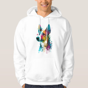 Veste À Capuche Basenji - Graffiti Neon Enk Splash