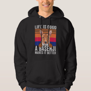 Veste À Capuche Basenjis Rend Votre Vie Bonne Vintage