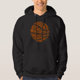 Veste À Capuche Basketball Coach Typographie Basketball Joueur Amo
