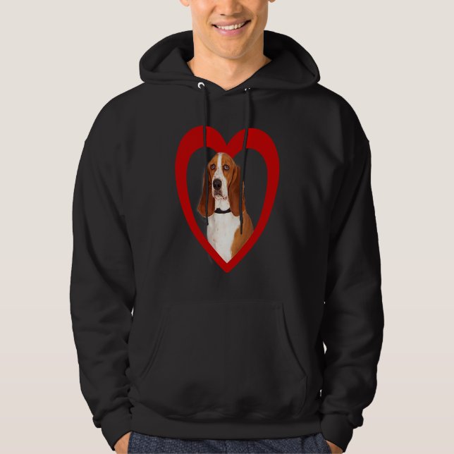 Veste À Capuche Basset Hound  Dog Heart  Basset Hound (Devant)