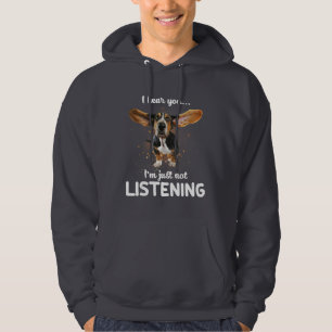 Veste À Capuche basset hound je vous entends ne pas écouter