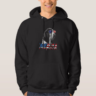 Veste À Capuche Basset Hound Merica drapeau américain patriote du