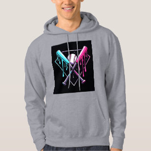 Veste À Capuche Bat de baseball en goutte - Neon Splash Home Plate