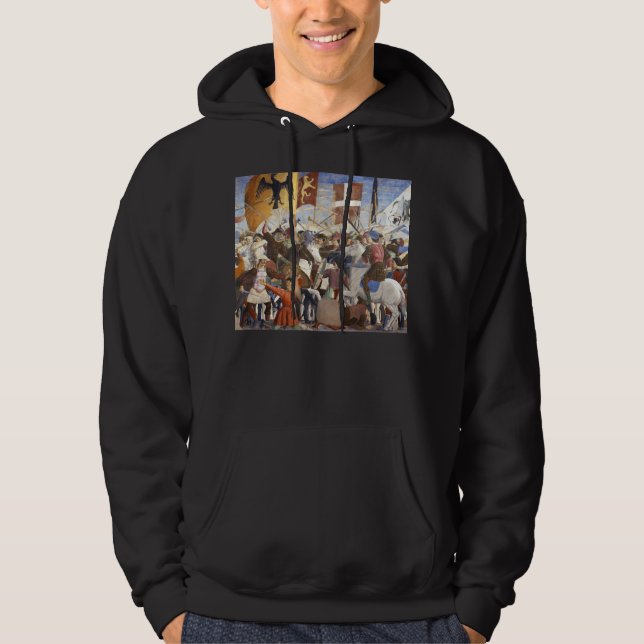Veste À Capuche BATAILLE D'HÉRACLIE par Piero Della Francesca (Devant)