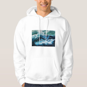 Veste À Capuche Bateau en mer dans la tempête