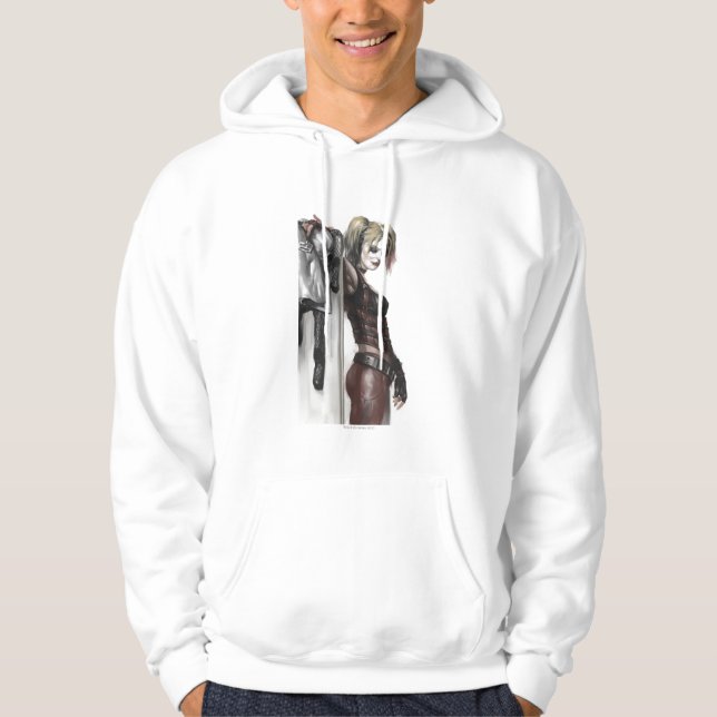 Veste À Capuche Batman Arkham City | Harley Quinn Illustration (Devant)