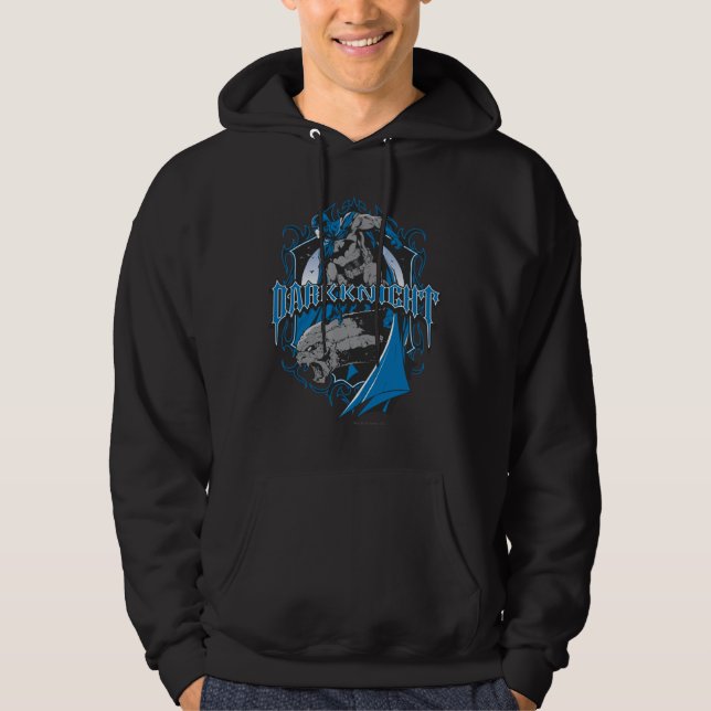 Veste À Capuche Batman Dark Knight | Logo gris bleu (Devant)