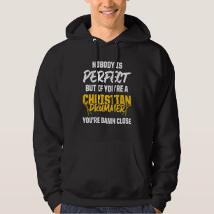 Veste À Capuche Batteur chrétien Église de culte Joueur de batteri