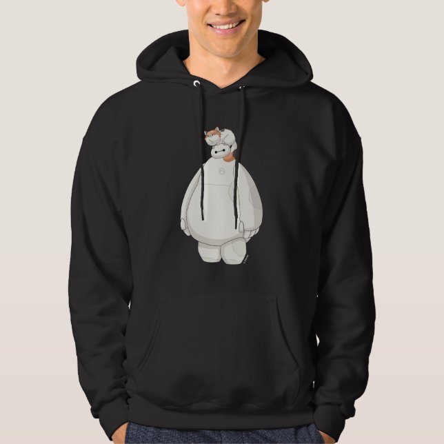 Veste À Capuche Baymax avec Mochi sur sa tête (Devant)
