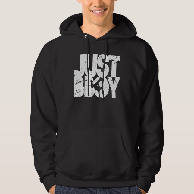 Veste À Capuche bboy - blanc en détresse (Devant)