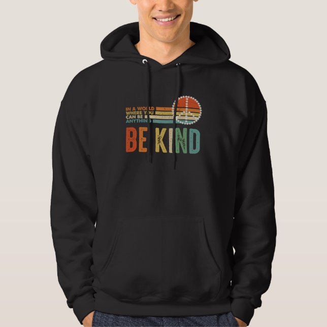 Veste À Capuche Be Kind Kindness Autism Peace Sign Tie Dye Spread  (Devant)