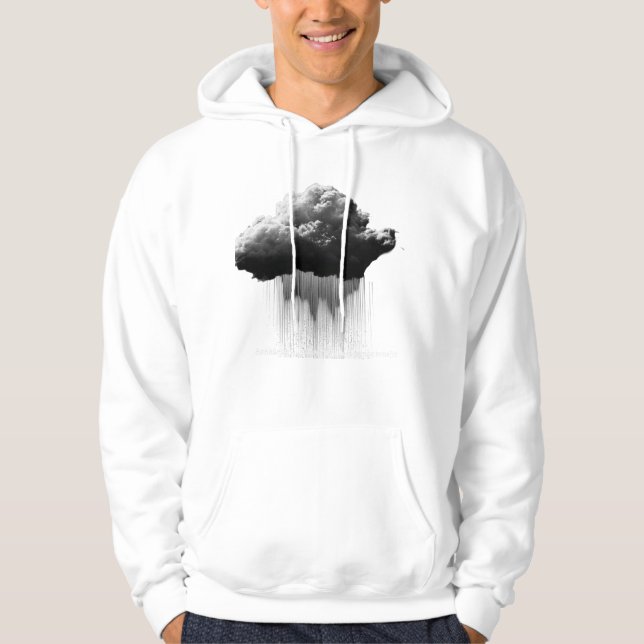 Veste À Capuche Be Like Rain - Inspirational Quote Art (Devant)