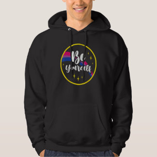 Veste À Capuche Be Yourself Bisexual Rainbow Bi Pride Flag Lgbtq W