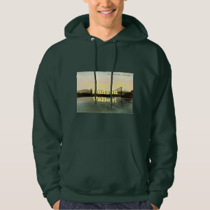 Veste À Capuche Bear Mountain Bridge, Hudson River NY Vintage 1927