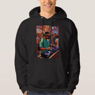 Veste À Capuche "Beats in Black : Sweater inspiré par DJ"