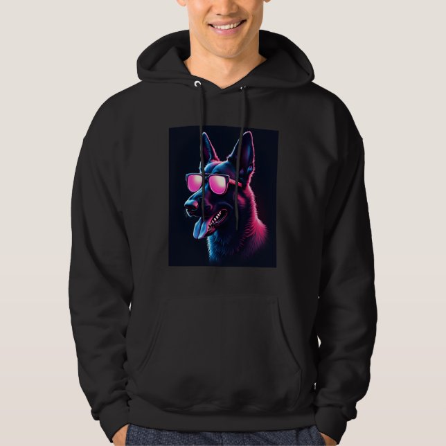 Veste À Capuche Belgian Malinois Dogs Belgian Malinoiss T-Shirt (Devant)