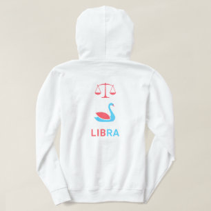 Veste À Capuche Bélier esthétique Pastel Minimaliste Cygne Balance