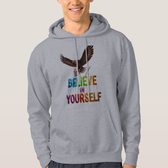 Veste À Capuche Believe in Yourself Hoodie – Wings of Confidence (Devant)