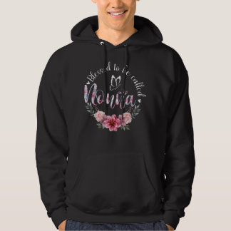 Veste À Capuche Béni D'Être Appelé Nonna Femmes Décor Floral Gran