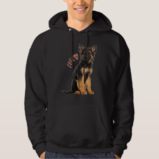 Veste À Capuche Berger allemand Shepard Chien Maman Papa Aime Anim