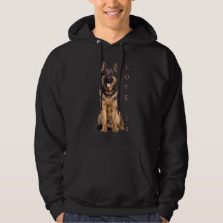 Veste À Capuche Berger allemand Shepard Chien Maman Papa Aimer Ani