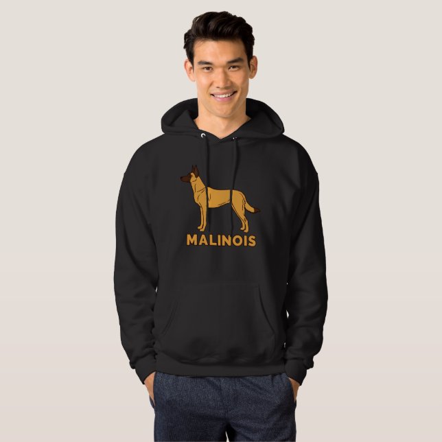 Veste À Capuche Berger belge - Malinois (Devant entier)