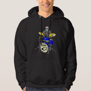 Veste À Capuche Bernie Sanders Mittens Drumming Drum Inauguration
