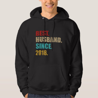 Veste À Capuche Best husband since 2018 4th wedding anniversary