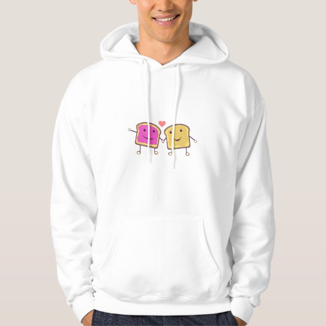 Veste À Capuche Beurre et gelée d'arachide (Devant)