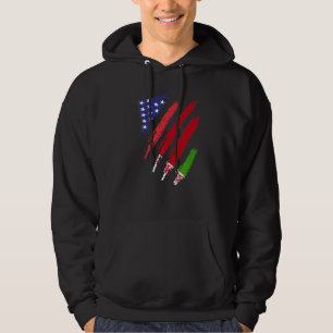 Veste À Capuche Biélorussie Américaine Drapeau Cultivé USA Patriot
