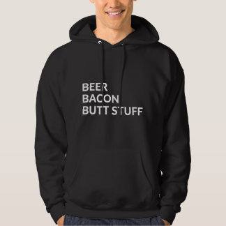 Veste À Capuche Bière Bacon Fessier Farci