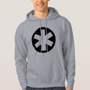 Veste À Capuche Big Asterisk - noir et blanc