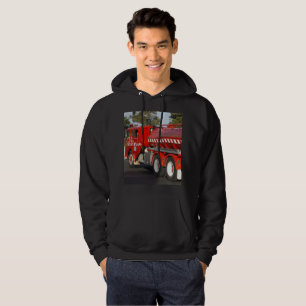 Veste À Capuche Big_Red Fire Engine, Sweatshirt à capuchon noir po