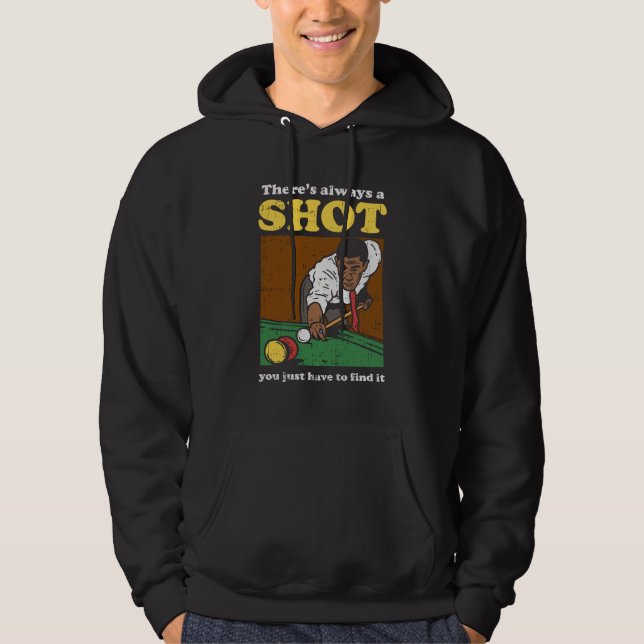 Veste À Capuche Billiard Snooker Retro (Devant)