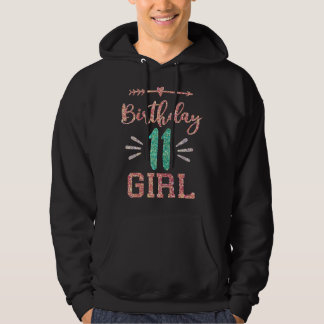 Veste À Capuche Birthday 11 Girl Cute Birthday 11th Birthday Party