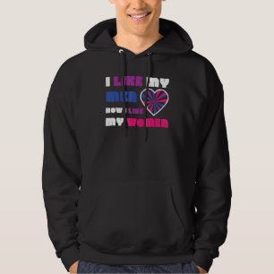 Veste À Capuche Bisexual Bi Fierté Drapeau J'Aime Mes Hommes Comme